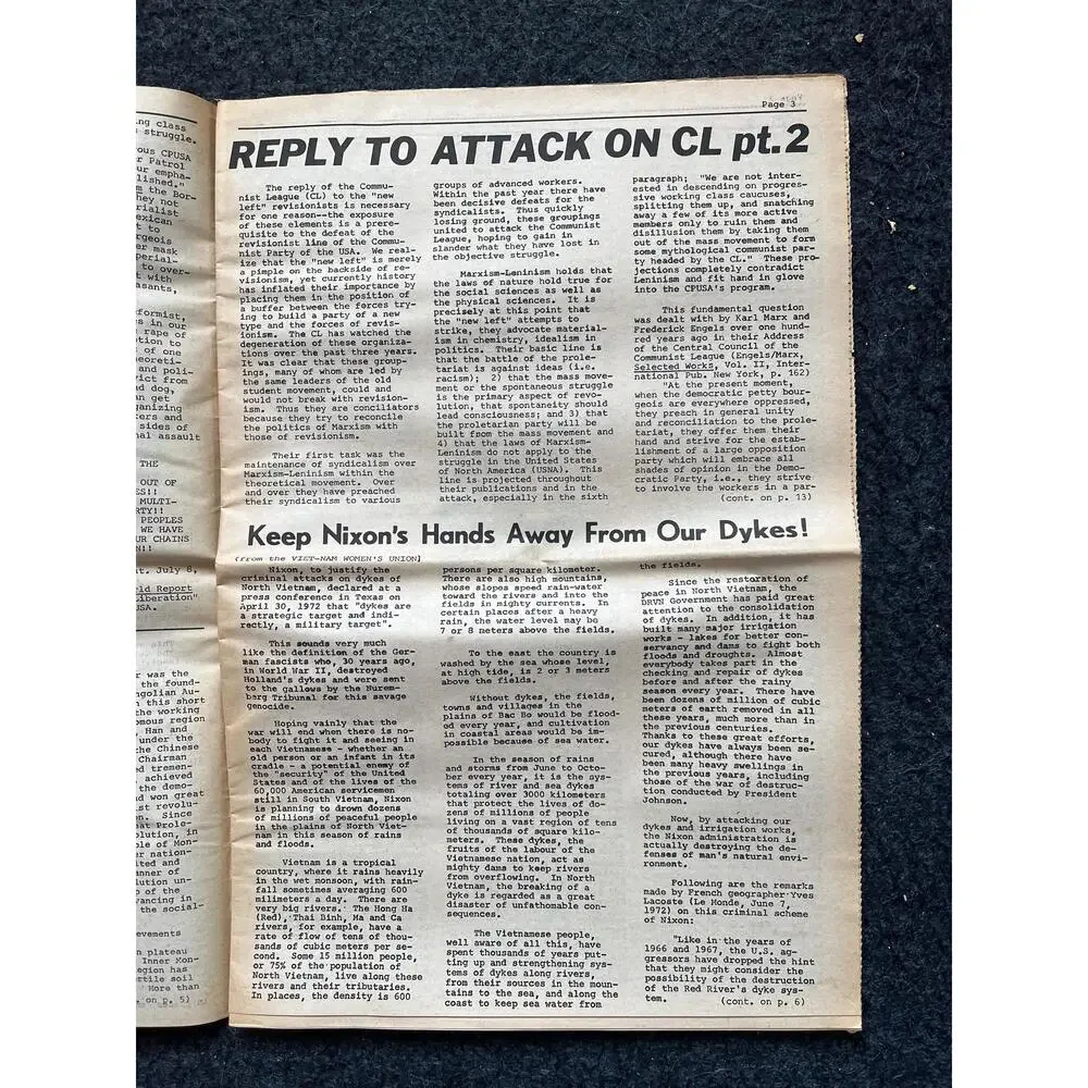 1975 US Race Relations, Propaganda Newspaper, Vintage Communist Art, USSR Sovie